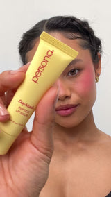 persona clear peptide lip balm try-on