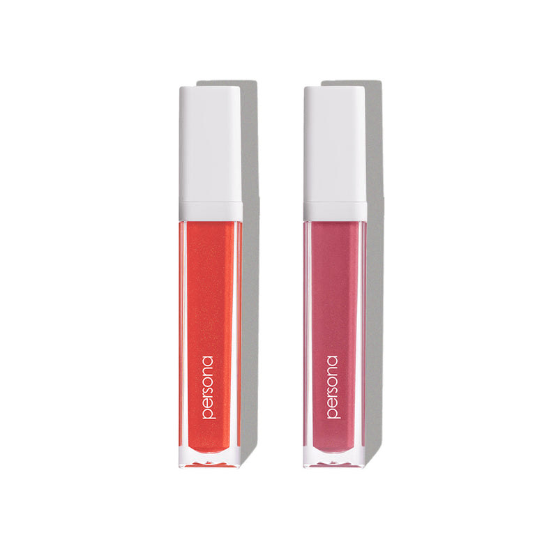 persona pink coral lip gloss duo
