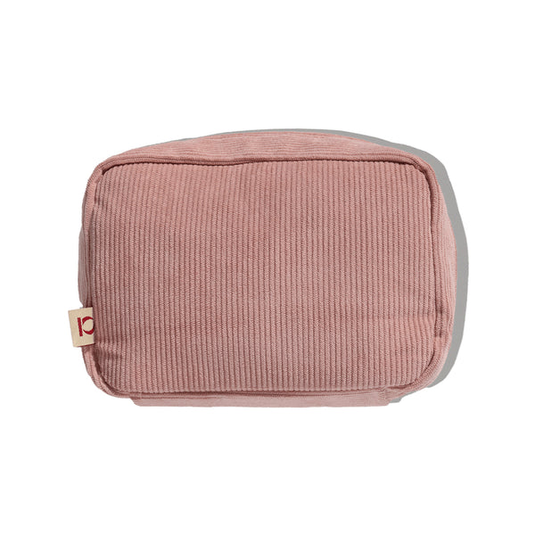 Beauty Pouch Small - Brown fabric toiletry case